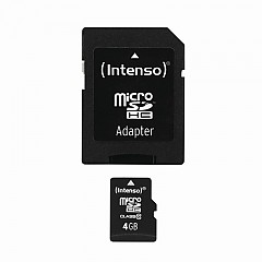 Micro SD Card 4GB Class 10 inkl. SD Adapter