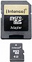 Intenso Micro SD Card 4GB Class 4 inkl. SD Adapter