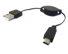 USB Kabel, Stecker A auf 5 pol. Mini Stecker B ausziehbar, Lnge