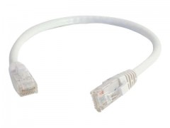 Kabel / 1 m White CAT6 PVC Snagless UTP 
