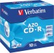 Verbatim Speichermedien CD-R 700MB 52X 10er JC Crystal Promopack(10Pezzo)