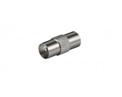 Koax-Adapter Stecker auf Stecker, Metall